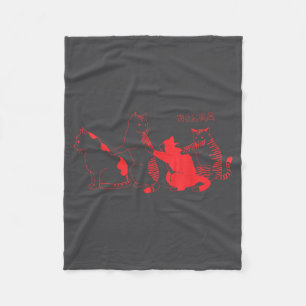 Kawaii Cats Japanese Streetwear Harajuku Aesthetic Fleece Blanket