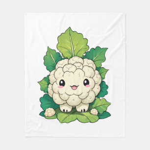 Kawaii Cauliflower Fleece Blanket