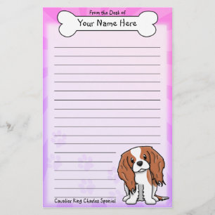 Kawaii Cavalier King Charles Spaniel Stationery