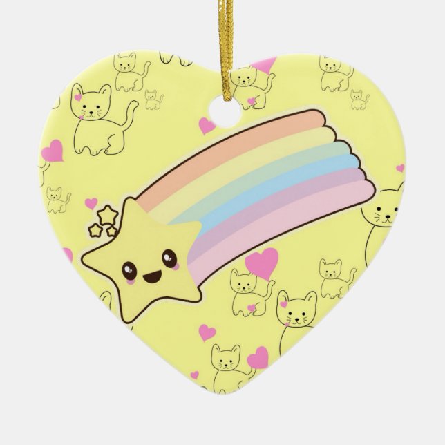 Kawaii Ceramic Ornament (Front)