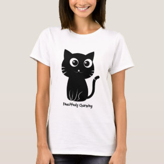 Kawaii Chat Noir - Joli T-Shirt Design de Dessin