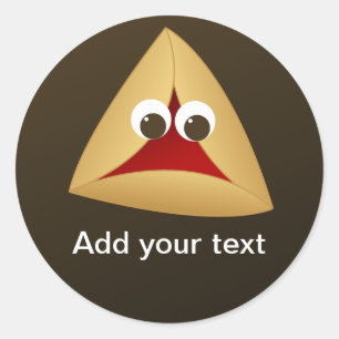 Kawaii Cherry Hamentashen Classic Round Sticker