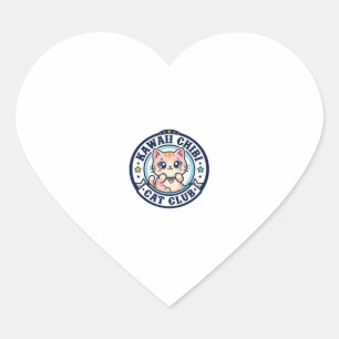 Kawaii Chibi Cat Cat Mom Gift Idea - Kawaii Chibi  Heart Sticker