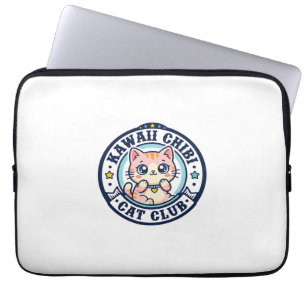 Kawaii Chibi Cat Cat Mom Gift Idea - Kawaii Chibi Laptop Sleeve