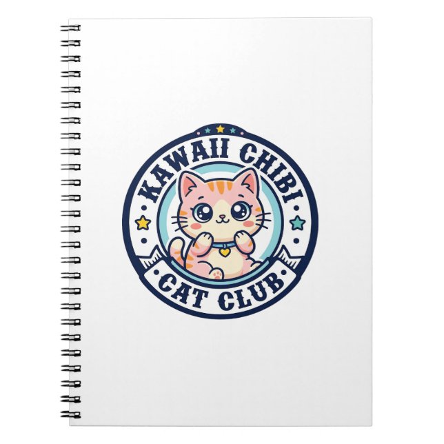Kawaii Chibi Cat Cat Mom Gift Idea - Kawaii Chibi  Notebook (Front)