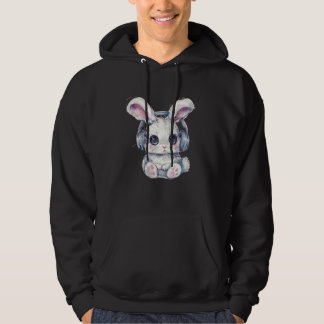 Kawaii Chibi Rabbit with Headphones Cute DJ Animal Hoodie