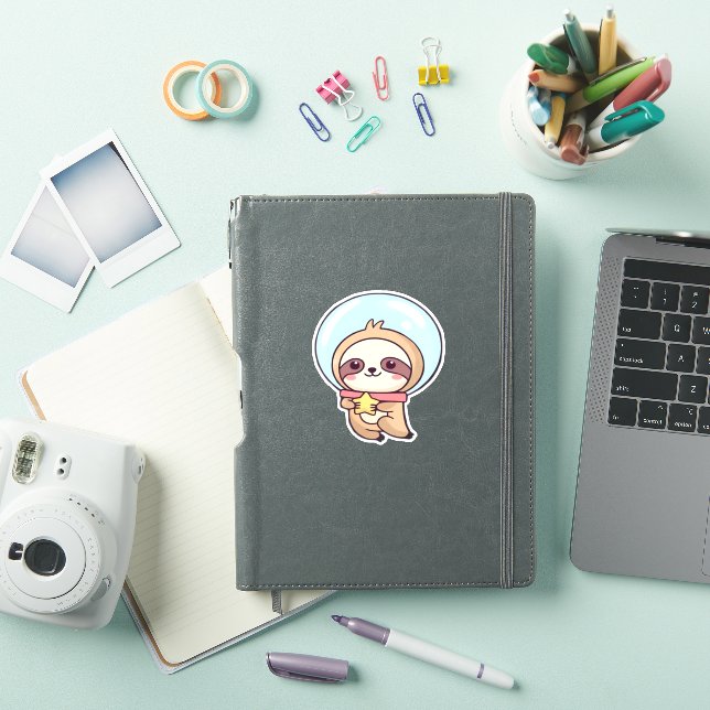 Kawaii Chibi Sloth Astronaut � Cute Space Sloth Ca (iPad Cover)