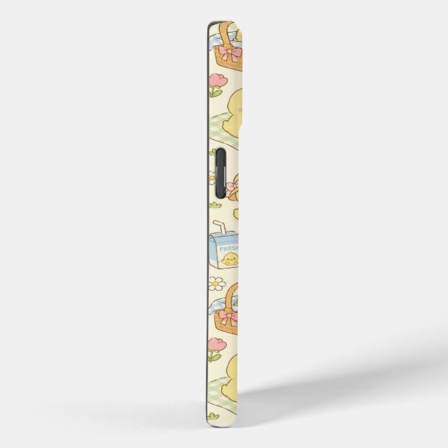 Kawaii Chicken Picnic Pattern Phone Case (Back / Right)