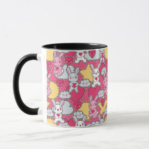 Kawaii Child Pattern with Cute Doodles 2 Mug