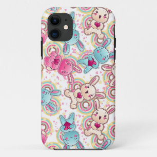 Kawaii Child Pattern with Cute Doodles iPhone 11 Case