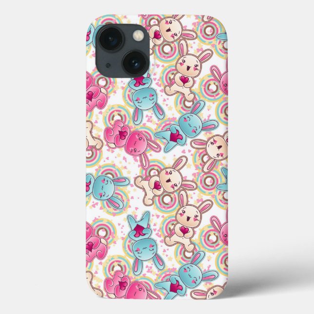Kawaii Child Pattern with Cute Doodles Case-Mate iPhone Case (Back)