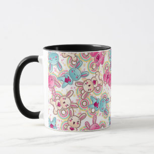 Kawaii Child Pattern with Cute Doodles Mug