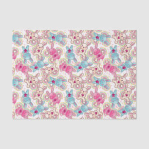 Kawaii Child Pattern with Cute Doodles Tissue Paper