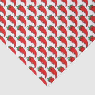 Kawaii Chili Pepper Drawing Pattern Tissue Paper