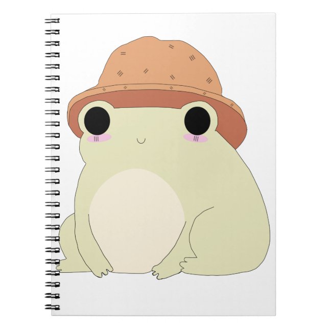 Kawaii Chilling Frog Gift Notebook (Front)