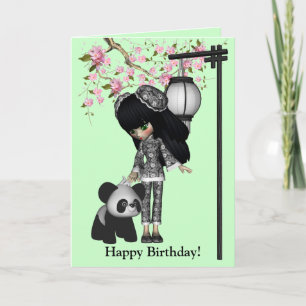 Kawaii China Doll Card