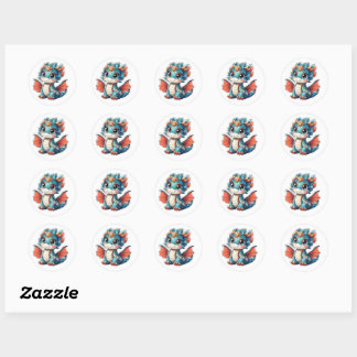 Kawaii Chinese Knot Dragon Sticker