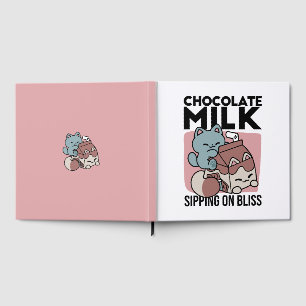 Kawaii Chocolate Milk Cat – Cozy Drink & Cuteness  Guest Book