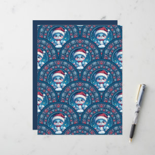 Kawaii Christmas Bear Mandala Deco Scale Scrapbook