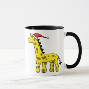 Kawaii Christmas Giraffe Mug