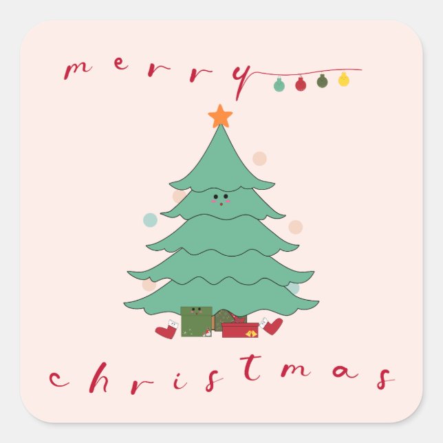 Kawaii Christmas Sticker  (Front)
