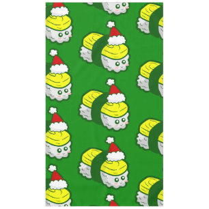 kawaii christmas tamago sushi santa tablecloth