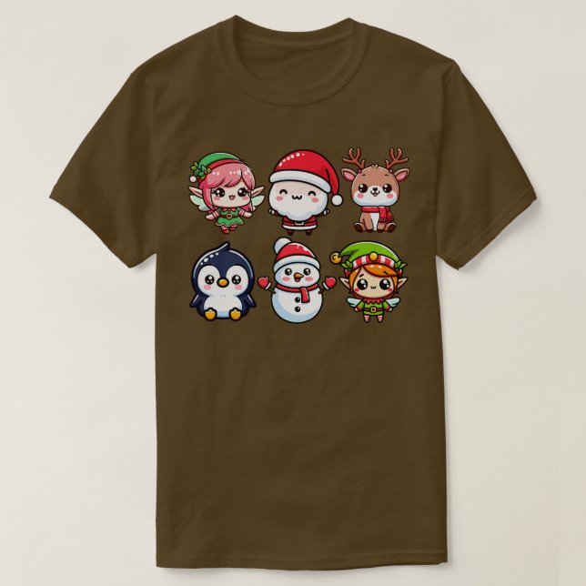 Kawaii Christmas TShirt (Design Front)
