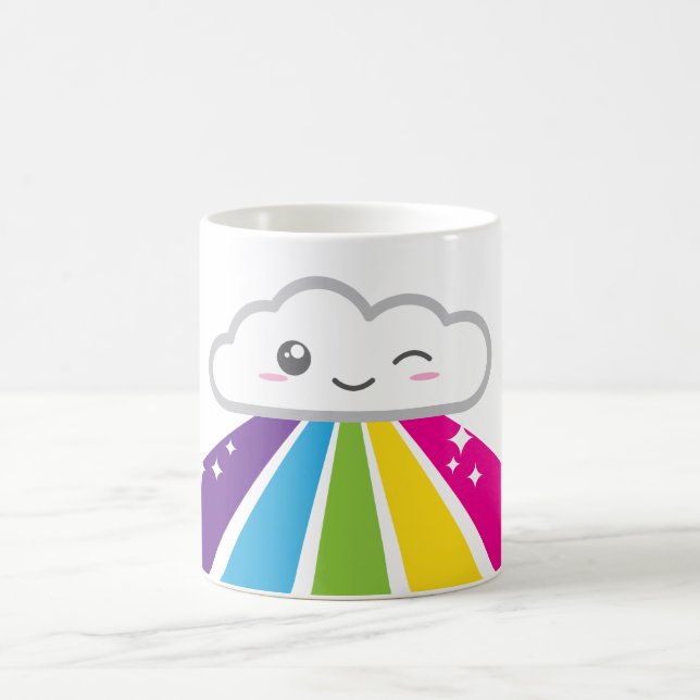 Kawaii Cloud and Rainbow Mug (Center)