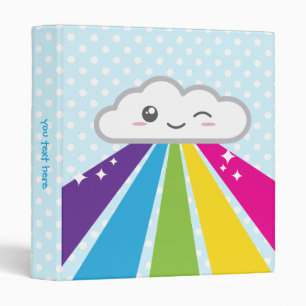Kawaii Cloud et Rainbow Classeur