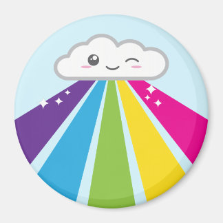 Kawaii Cloud et Rainbow Magnet