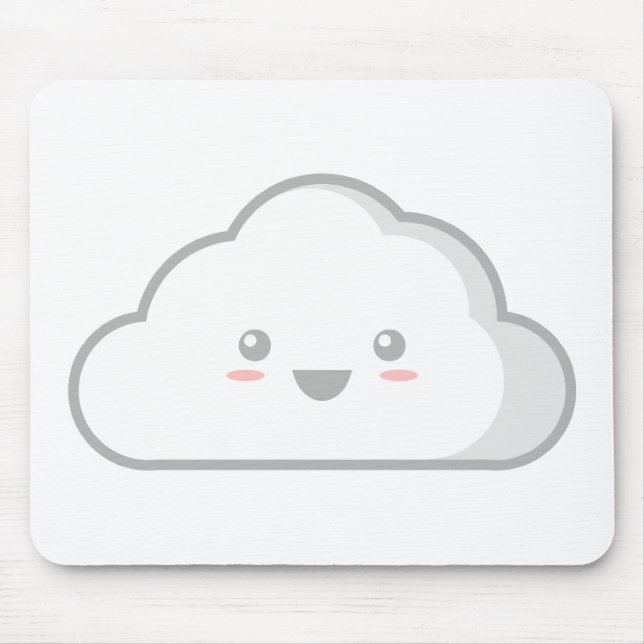 Kawaii Cloud Mouse Pad (Front)