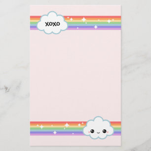 Kawaii Clouds Stationery