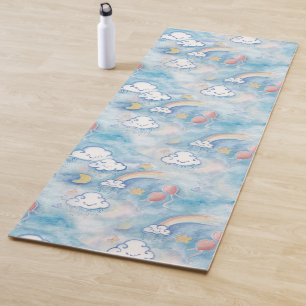 Kawaii Clouds Yoga Mat