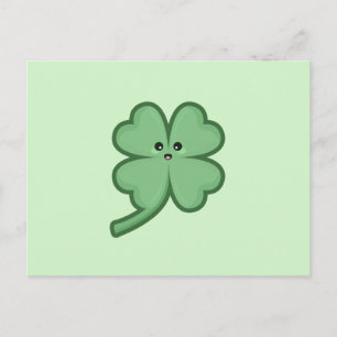 Kawaii Clover Postcard