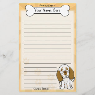 Kawaii Clumber Spaniel Stationery