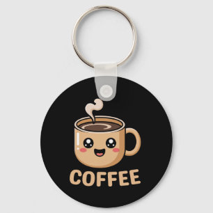 Kawaii Coffee Creamer Cup Cute Halloween Costume R Keychain