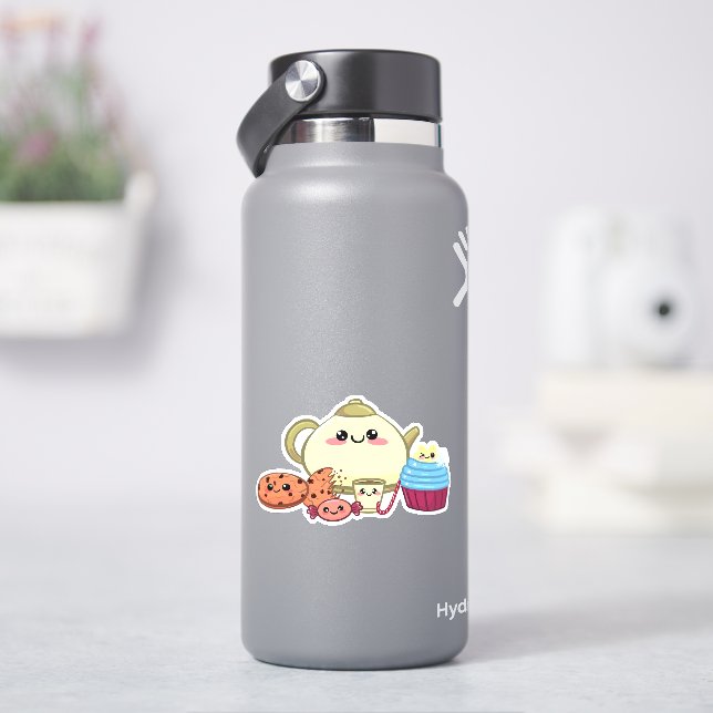 kawaii cookies and warm tea time (HydroFlask)