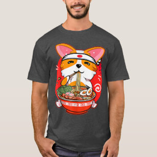 Kawaii Corgi Ramen Cute Japanese Manga Anime Gift  T-Shirt