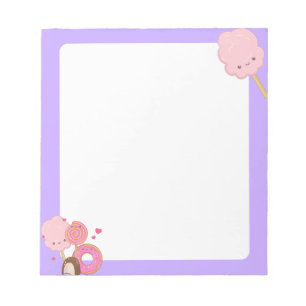Kawaii Cotton Candy Notepad