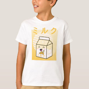Kawaii Cow Retro Japanese Bananas Milk T-Shirt