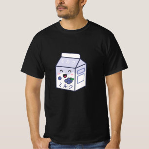 Kawaii Cow Retro Japanese Blueberry Milk T-Shirt