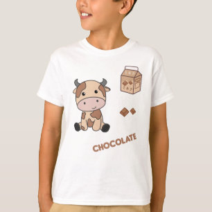 Kawaii Cow Retro Japanese Chocolate Cows T-Shirt