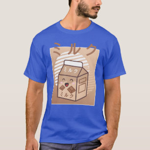 Kawaii Cow Retro Japanese Chocolate Milk Cows frie T-Shirt
