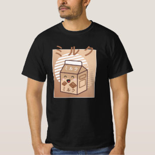 Kawaii Cow Retro Japanese Chocolate Milk Cows T-Shirt