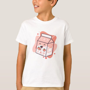 Kawaii Cow Retro Japanese Peach Milk T-Shirt