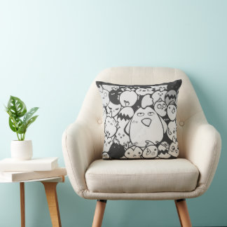 Kawaii Cozy Home Decor Throw Pillow