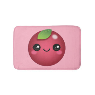Kawaii Cranberry Bath Mat