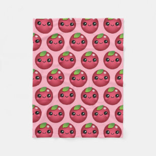Kawaii Cranberry Fleece Blanket