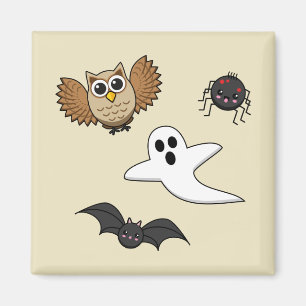 Kawaii Creepy Night Creatures Set Magnet