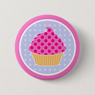 Kawaii Cupcake 2 Inch Round Button